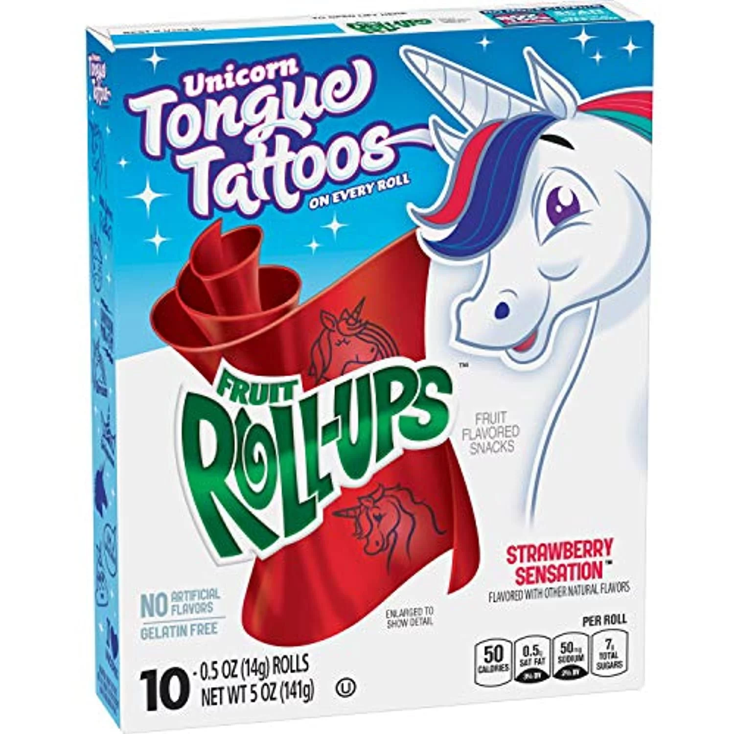 Fruit Roll-Ups Fruit Snacks, Strawberry, 5 Oz, 10 Ct