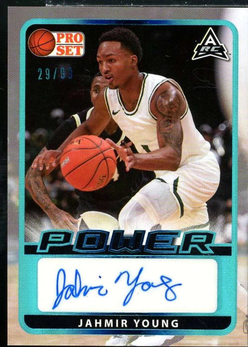 Jahmir Young Rookie Card 2021-22 Leaf Pro Set Power Platinum #BAJY1