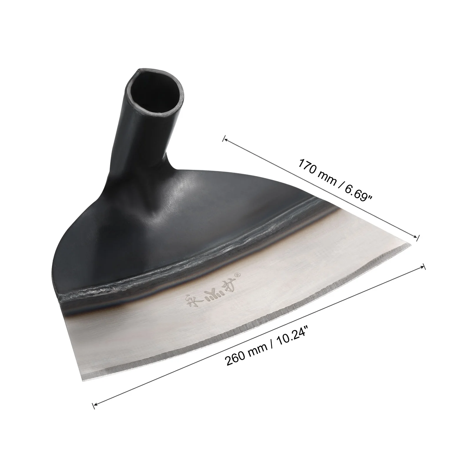 Uxcell 6.7'' All Steel Hardened Hoe, Handheld Hoe Gardening Tool Sharp Garden Edger Weeder for Backyard Weeding, Grey