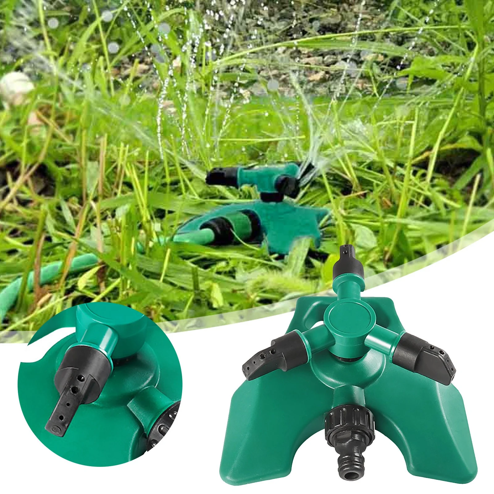 DYWADE Fourth of July Sprinkler Automatic Garden Water Sprinklers Irrigation System Green One Size