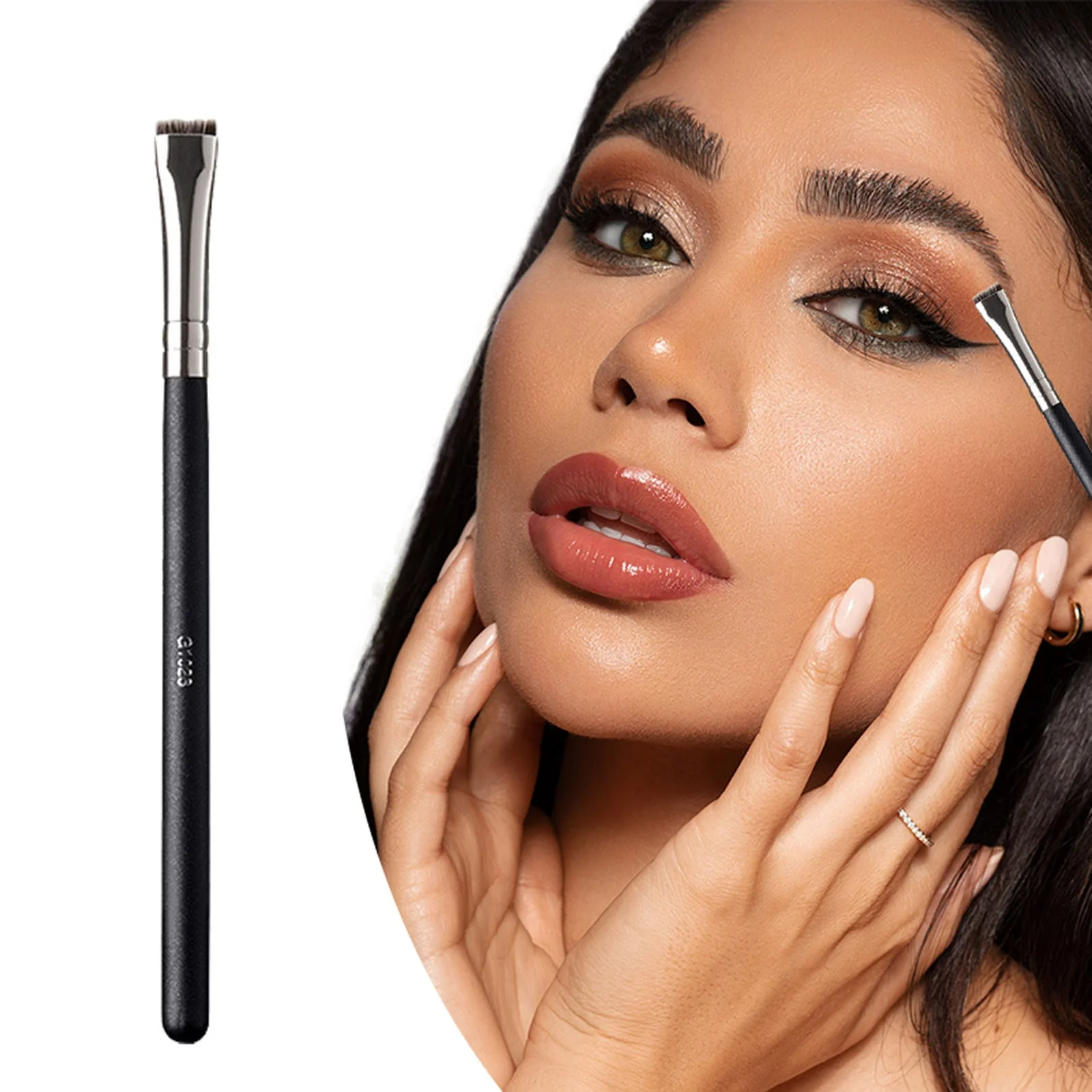Eyeliner Brush Eyebrow Brush Does Not Eat Powder Easy To Use Flat Head Brush Arc Brush Eye Profile Makeup Brush Makeup Brush Shampoo Travel Makeup Brushes Curly Hair Brush 12 Days of Foundation Makeup