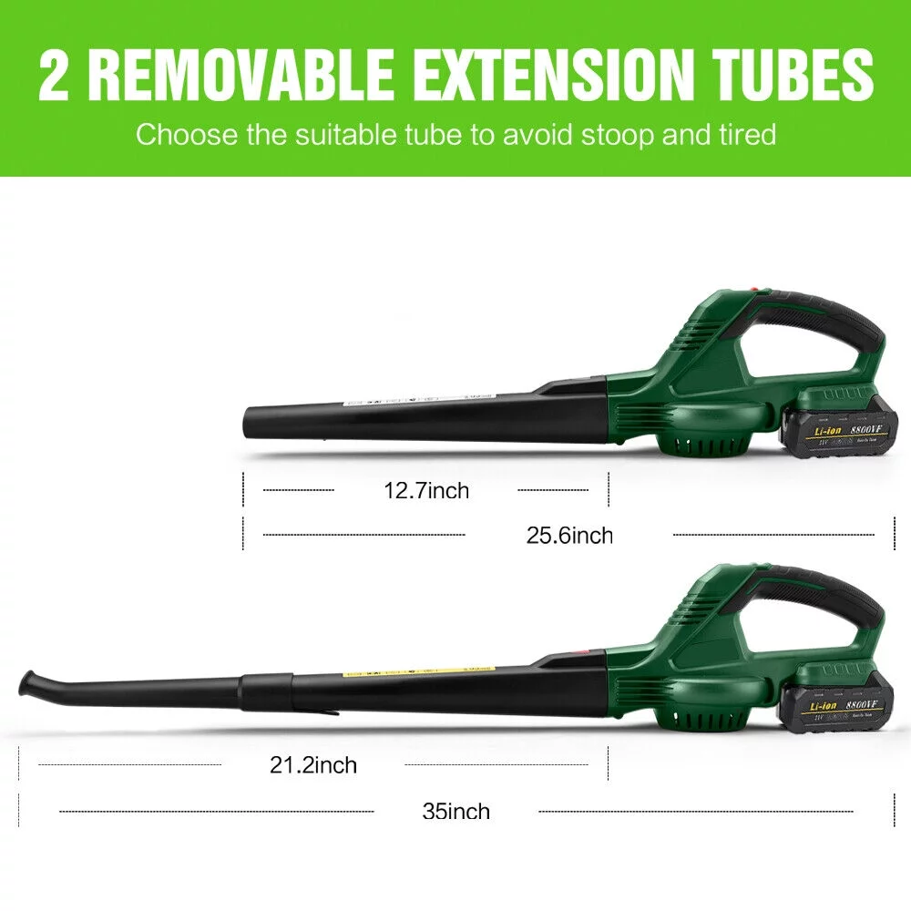 JLLOM Rechargeable Leaf Blower - 20V Handheld Blower for Lawn Care and Outdoor Cleaning