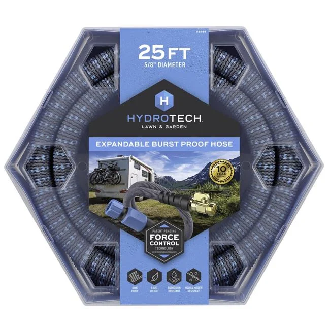 0.62 in. x 25 ft. Hydrotech Medium Duty Expandable Lightweight Garden Hose