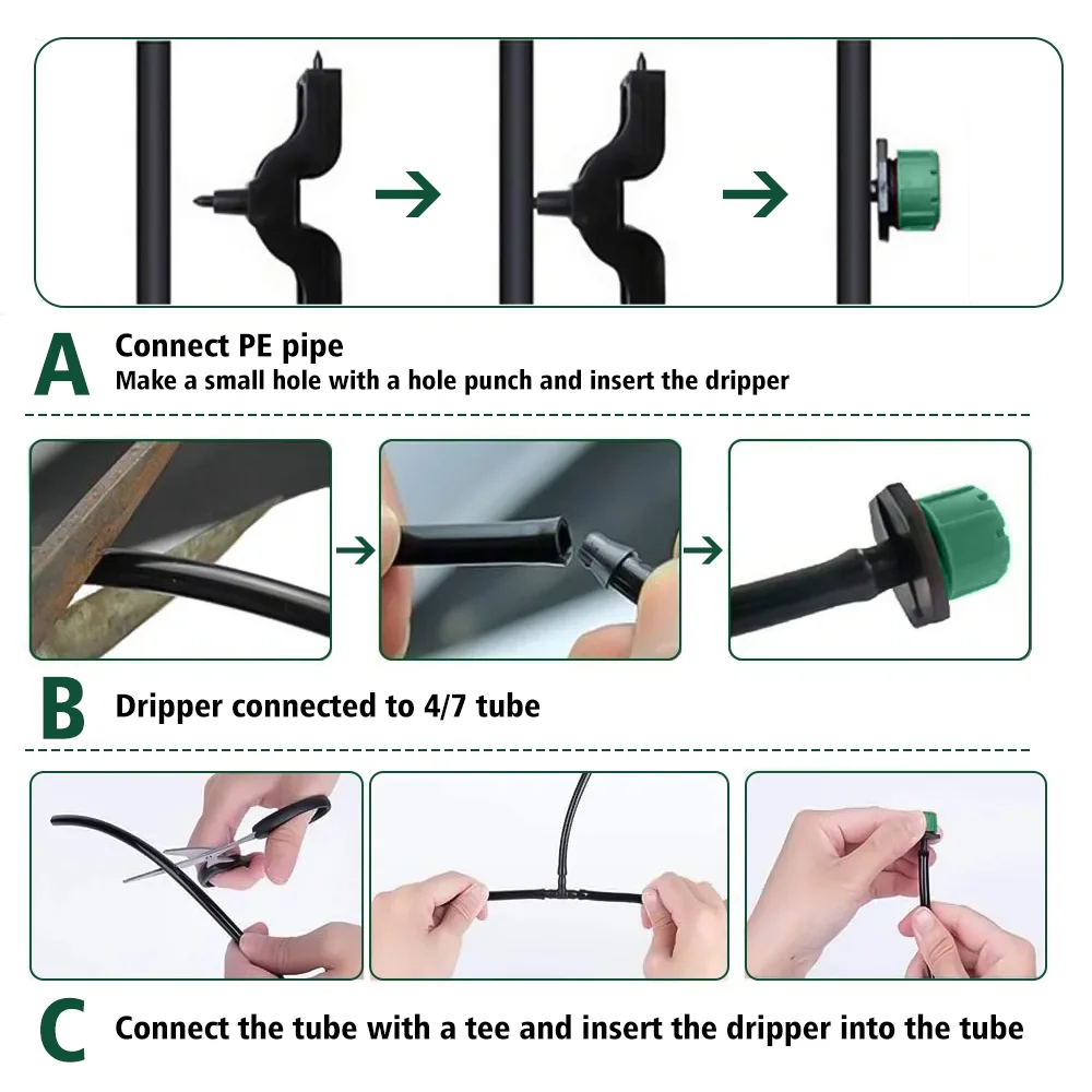 Solar Automatic Drip Irrigation Kit System,Kepeak Self Watering Devices Supported 15Pots with 12 Timing Modes, Irrigation System for Indoor and Outdoor,Balcony Patio & Garden