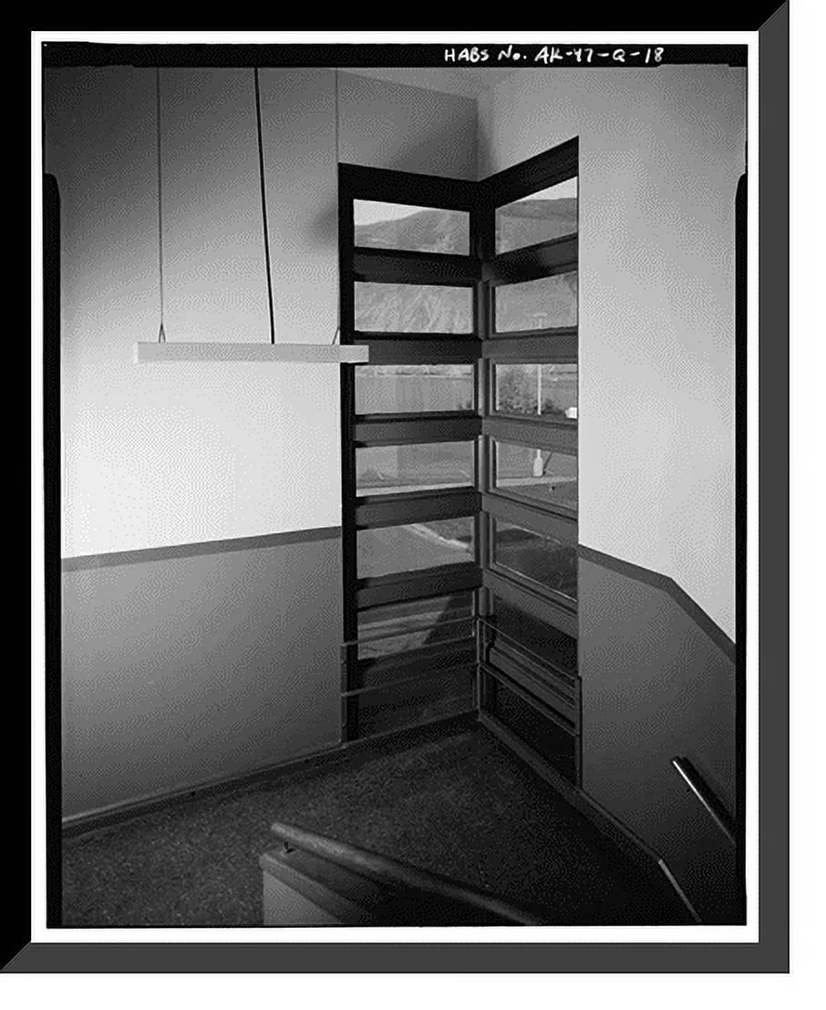 Historic Framed Print, Kodiak Naval Operating Base, Gymnasium, U.S. Coast Guard Station, Kodiak, Kodiak Island Borough, AK - 18, 17-7/8