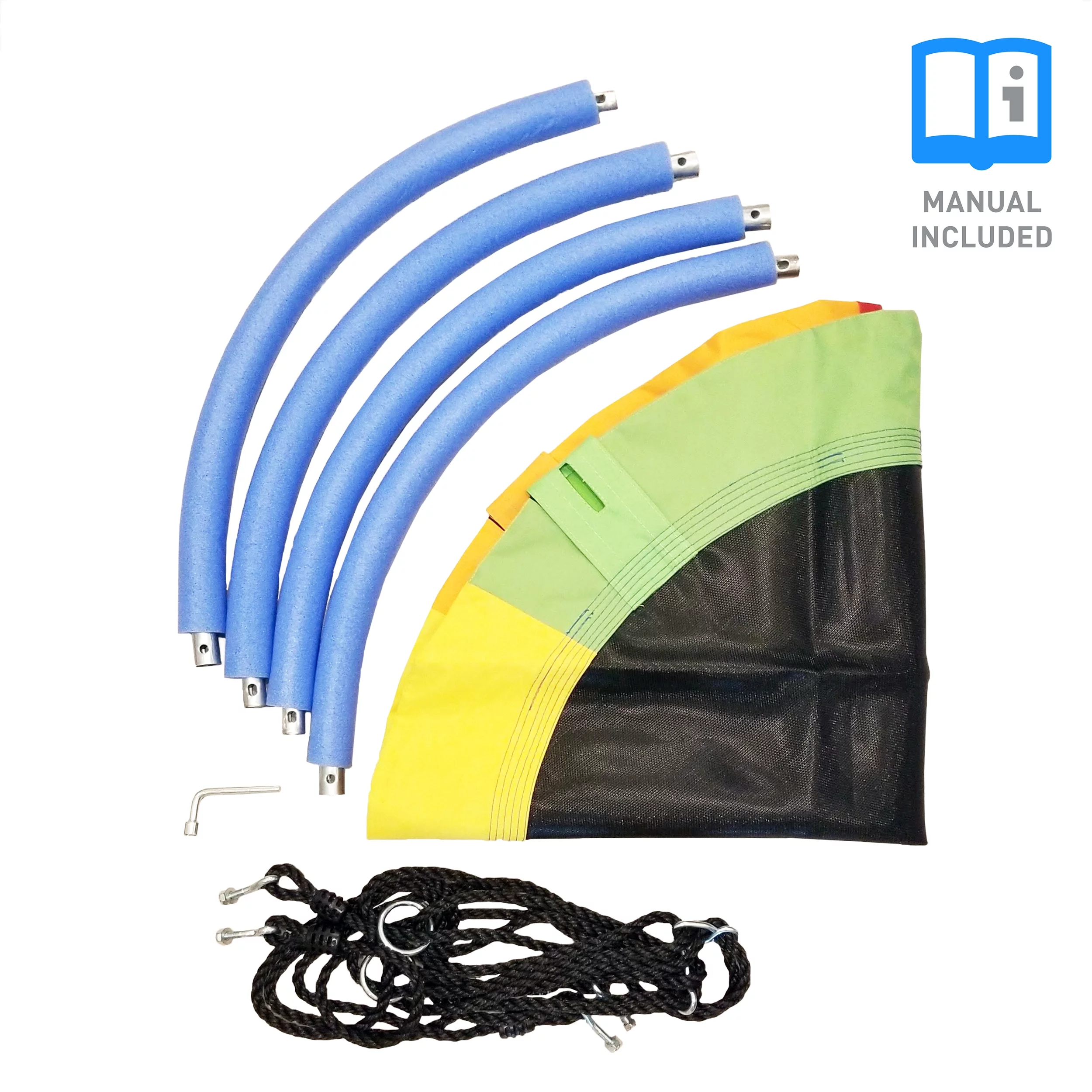 Pure Fun 40-inch Rainbow Flying Saucer Tree Swing, 300lb Weight Limit