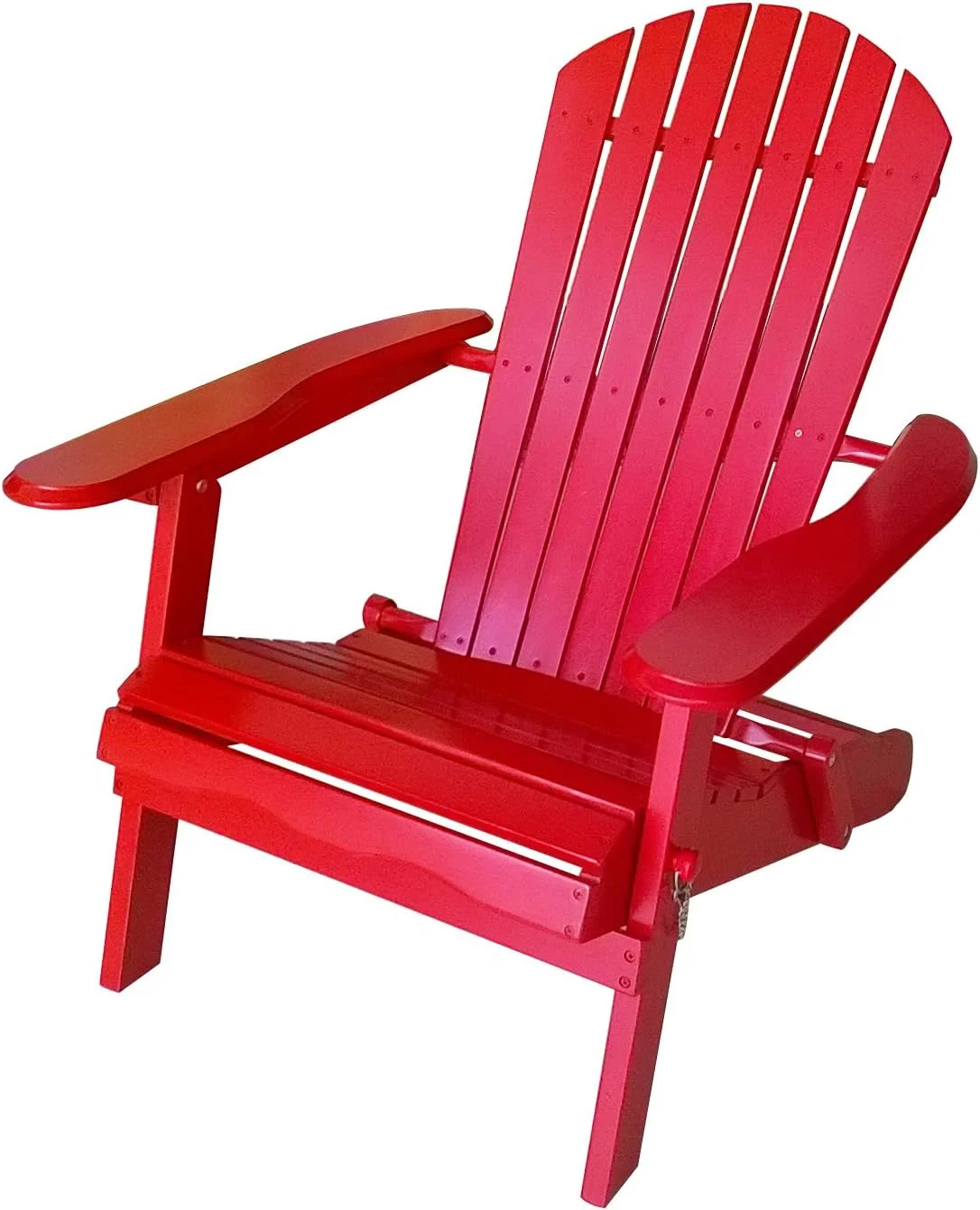 TX 39012 Red Folding Adirondack Chair