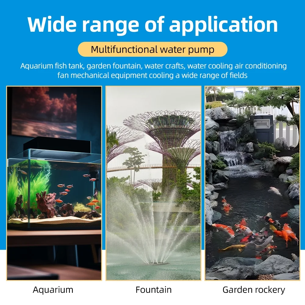 Aibecy Swimming Pool Water Removal Pump, Above Ground Submersible Sump Pump 75W 2000L/H with 16ft Drainage Hose