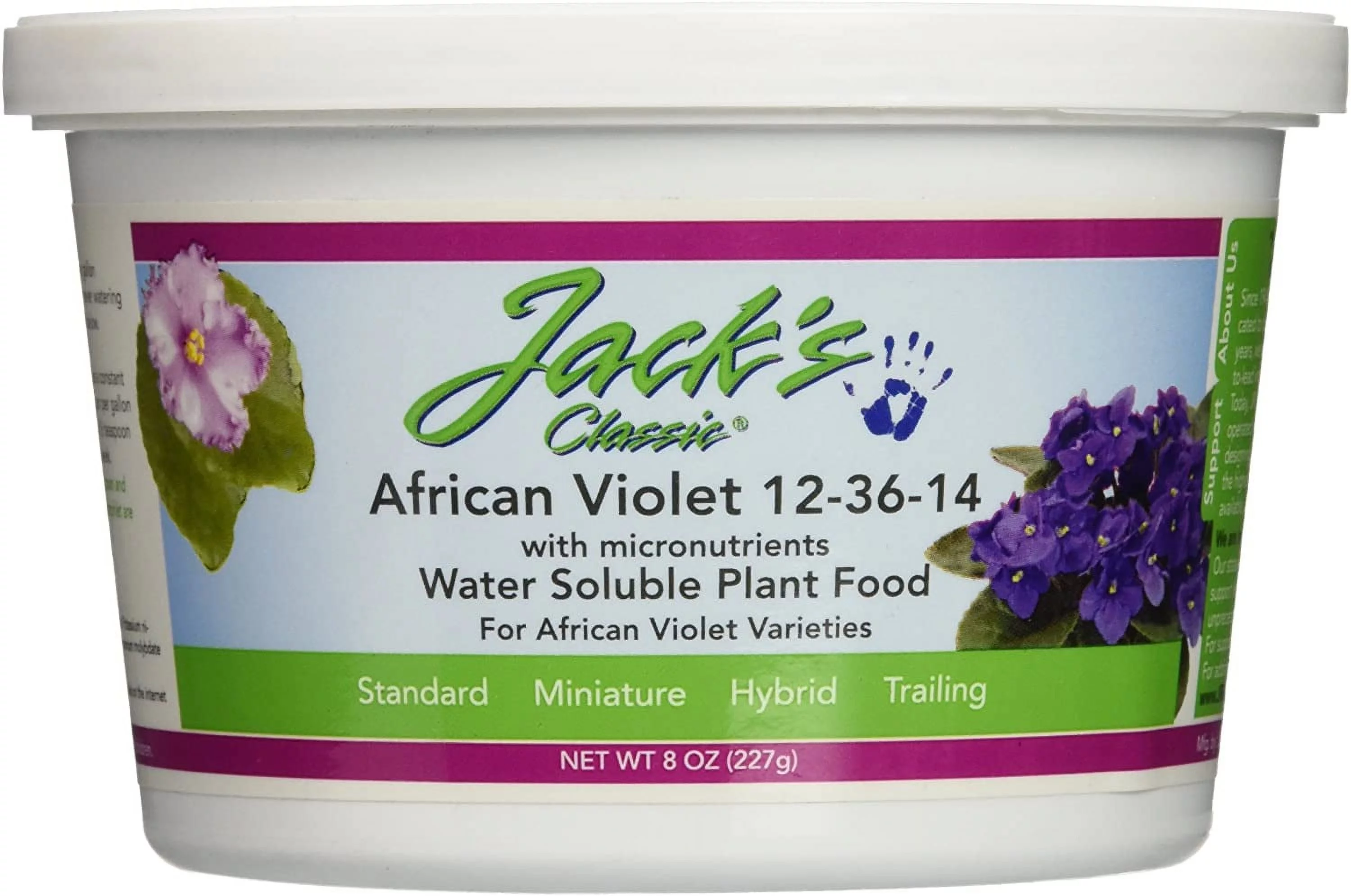 Jack's Classic African Violet 12-36-14 - 8oz Tub