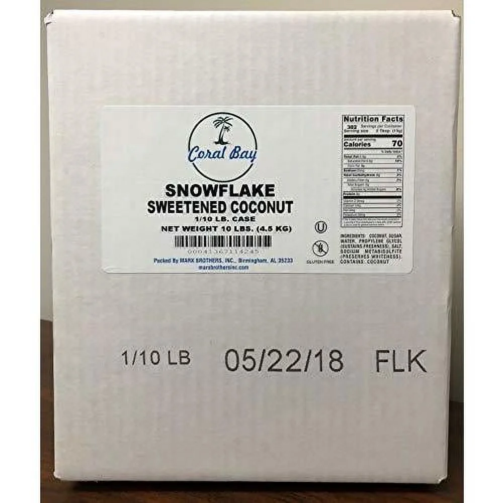Sweetened Coconut, 10 Lb