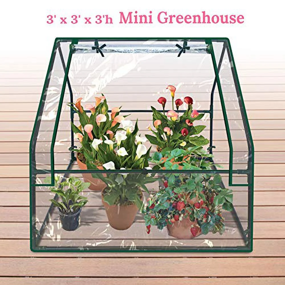 Portable  Greenhouse Small Garden Greenhouse For Plants/Flowers/Vegetables (3'X3'x3')