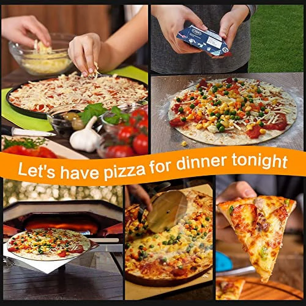 BIG HORN OUTDOORS 12 Gas Pizza Oven - Stainless Steel Outdoor Pizza Oven - Portable Gas Pizza Oven For Stone Baked Pizzas – Great For Any Outdoor Kitchen