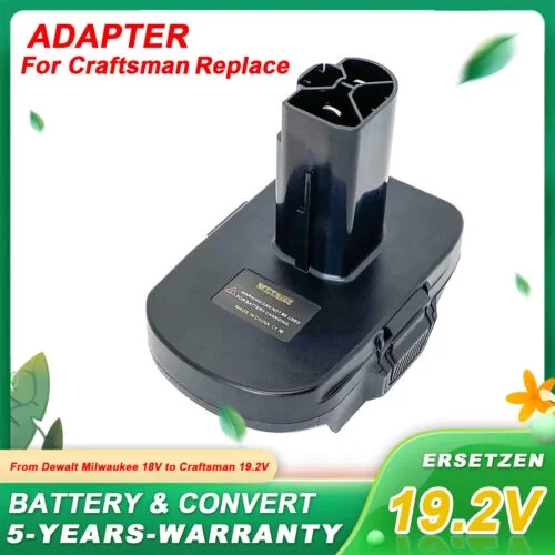 Battery Adapter For DEWALT Milwaukee  Li-ion Battery Convert to Craftsman 19.2V PLUG USB