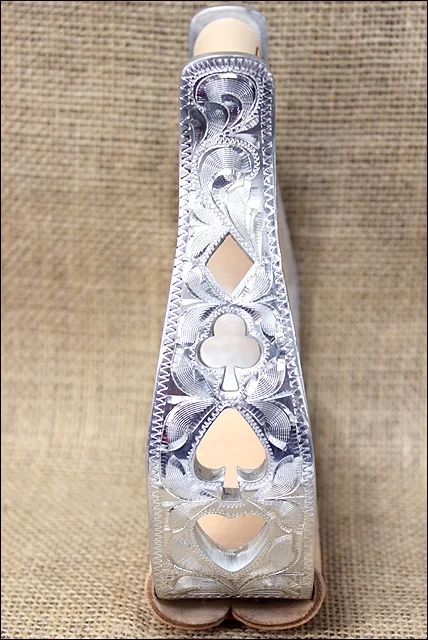 Hilason Show Gambler Cut Out Horse Saddle Alumimum Visalia Stirrups