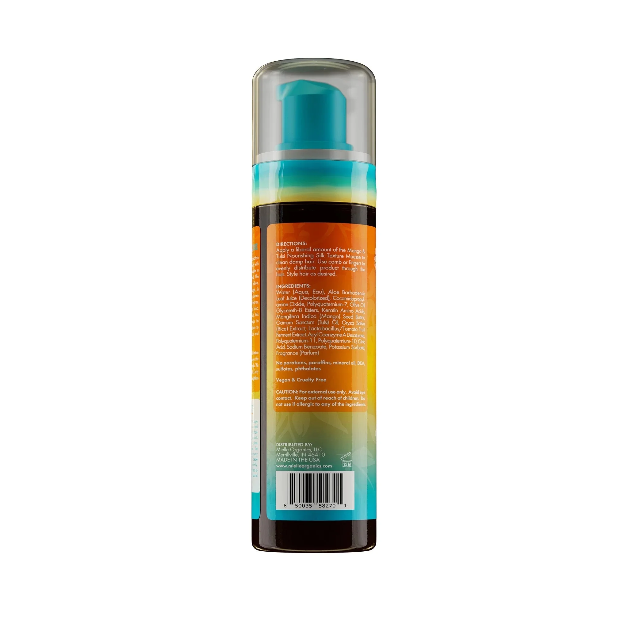 MIELLE - Mango  Tulsi Nourishing Silk Texture Mousse