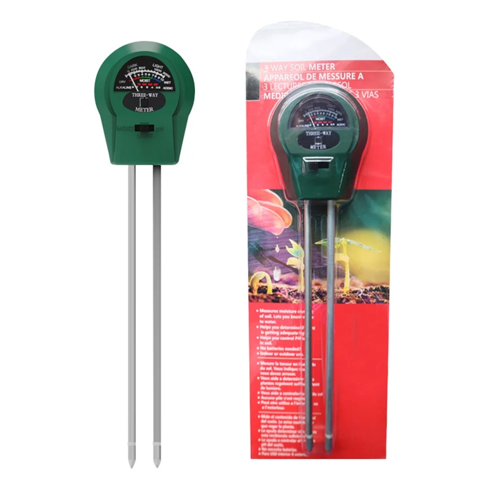 Three-in-one soil detector soil tester foreign trade soil flower soil ph meter soil hygrometer