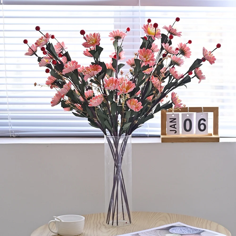 Peony Flower Simulation False False Flower New Living Room Putting Table Flower Pot Flower Flower Flower Beast Powder Butterfly Flower