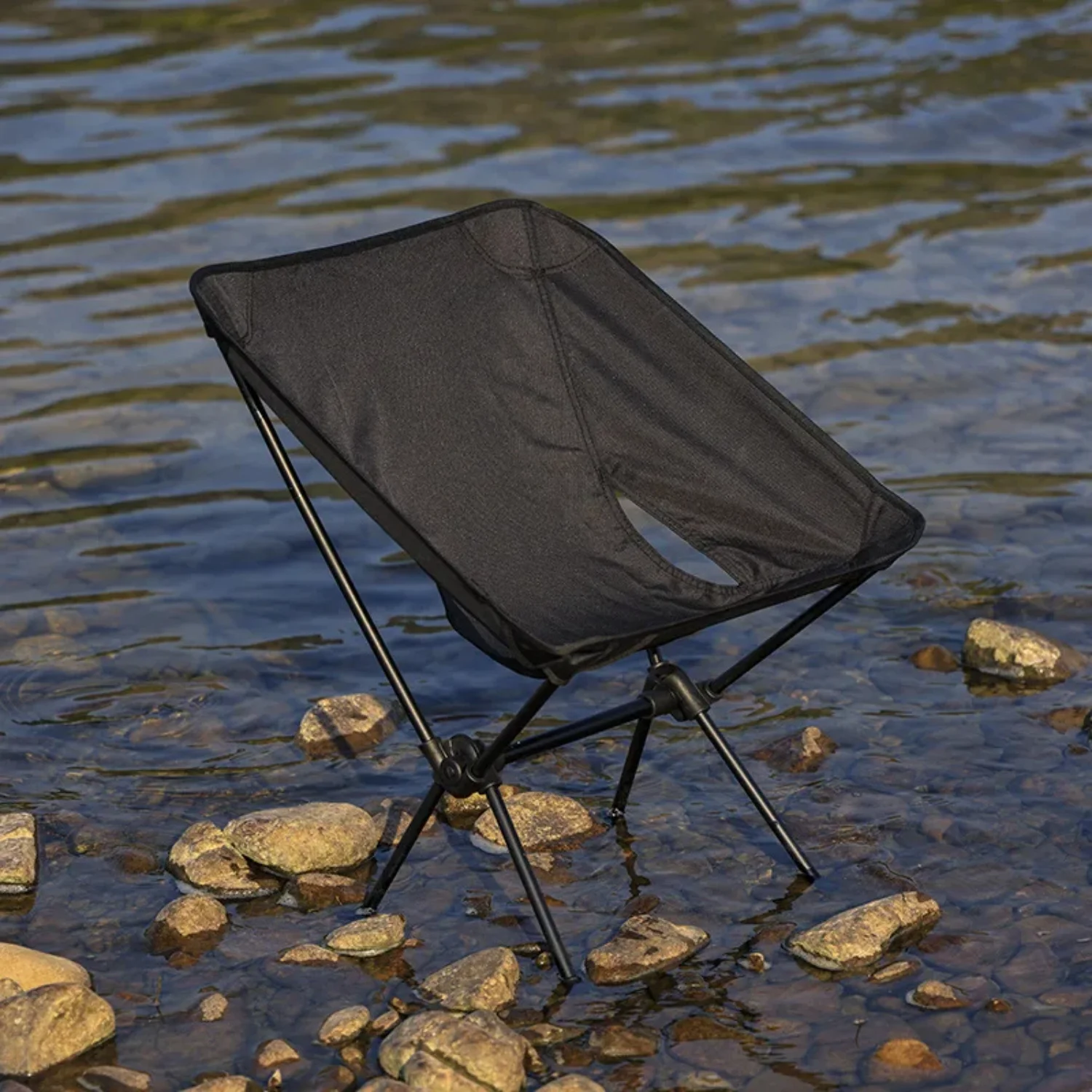 Available in Small/Large sizes  this Ultralight Portable Outdoor Folding Camping Chair is perfect for BBQs  travel  beach trips  hiking  and picnics. Its lightweight design makes it easy