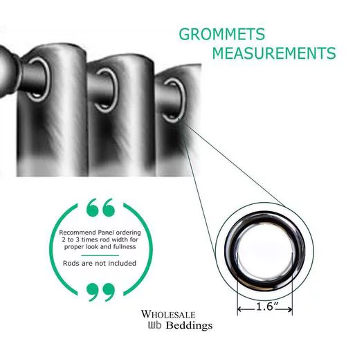 Pair Willow Thermal-Insulated Blackout Curtain Panels ( Set of 2) - each Panel 42