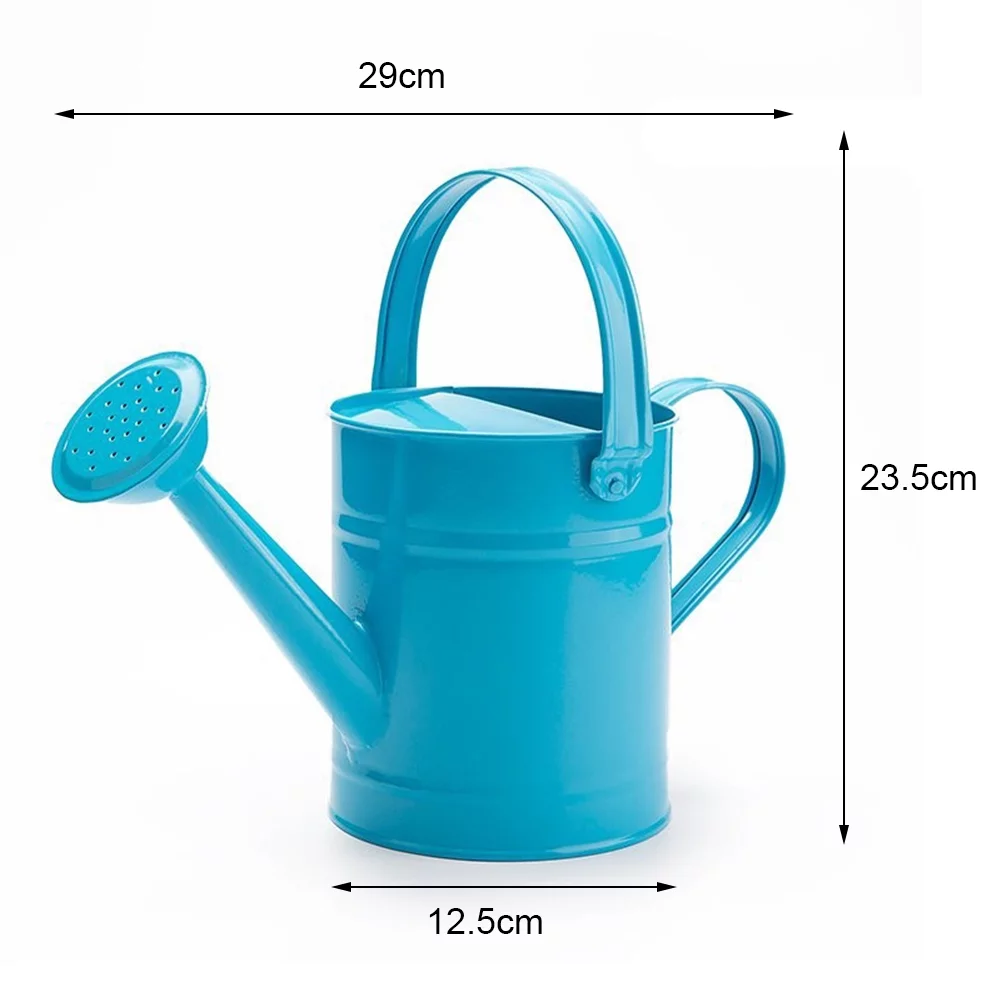 Sugeryy 1.5L Iron Watering Can Home Bonsai Plant Shower Tool Gardening Water Pot Sprinkled Kettle Garden Irrigation Spray Bottle Photo Props