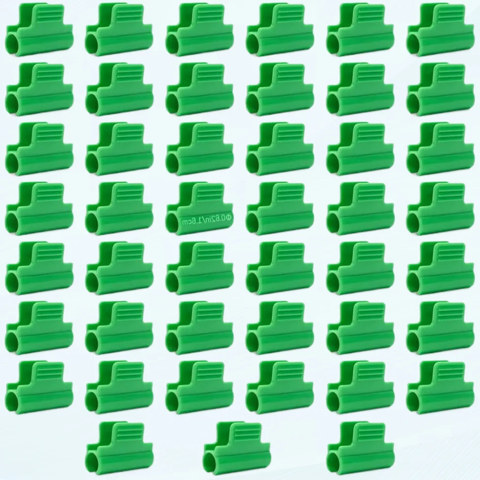45pcs Greenhouse Clamps, Greenhouse Clips, Film Row Cover Netting Tunnel Hoop Clip, Frame Shading Net Rod Clip for Garden Hoops, Grow Tunnel, Support Frame, 16mm