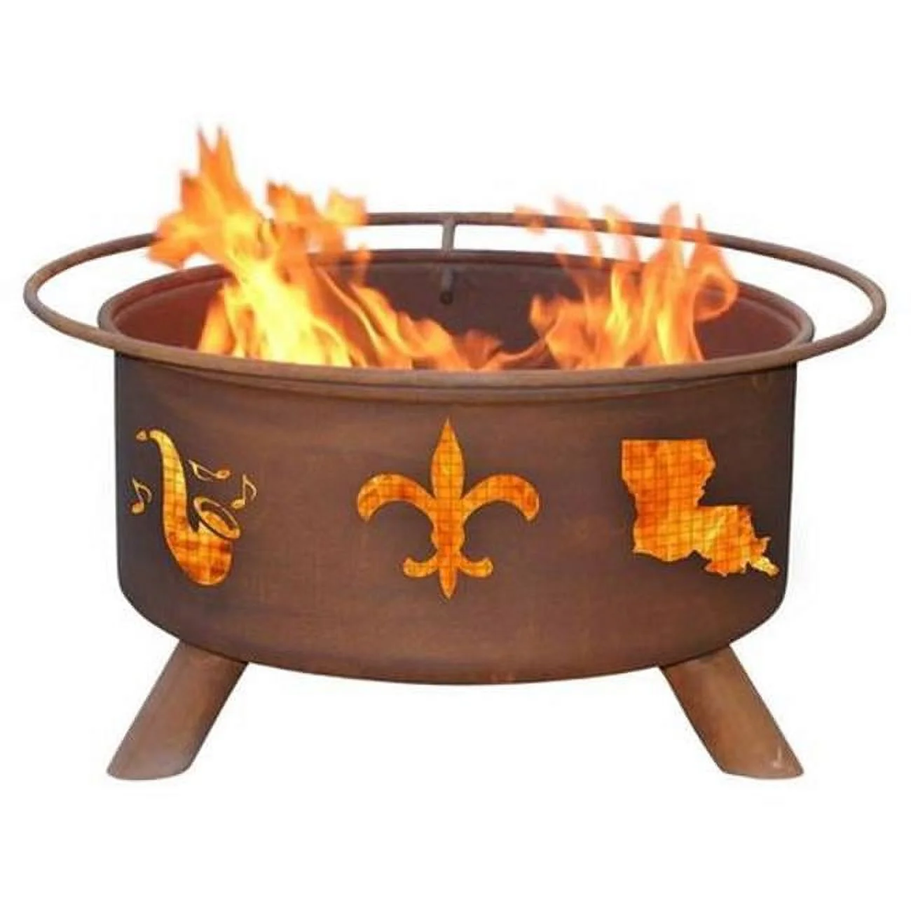 Mardi Gras Steel Fire Pit by Patina Products