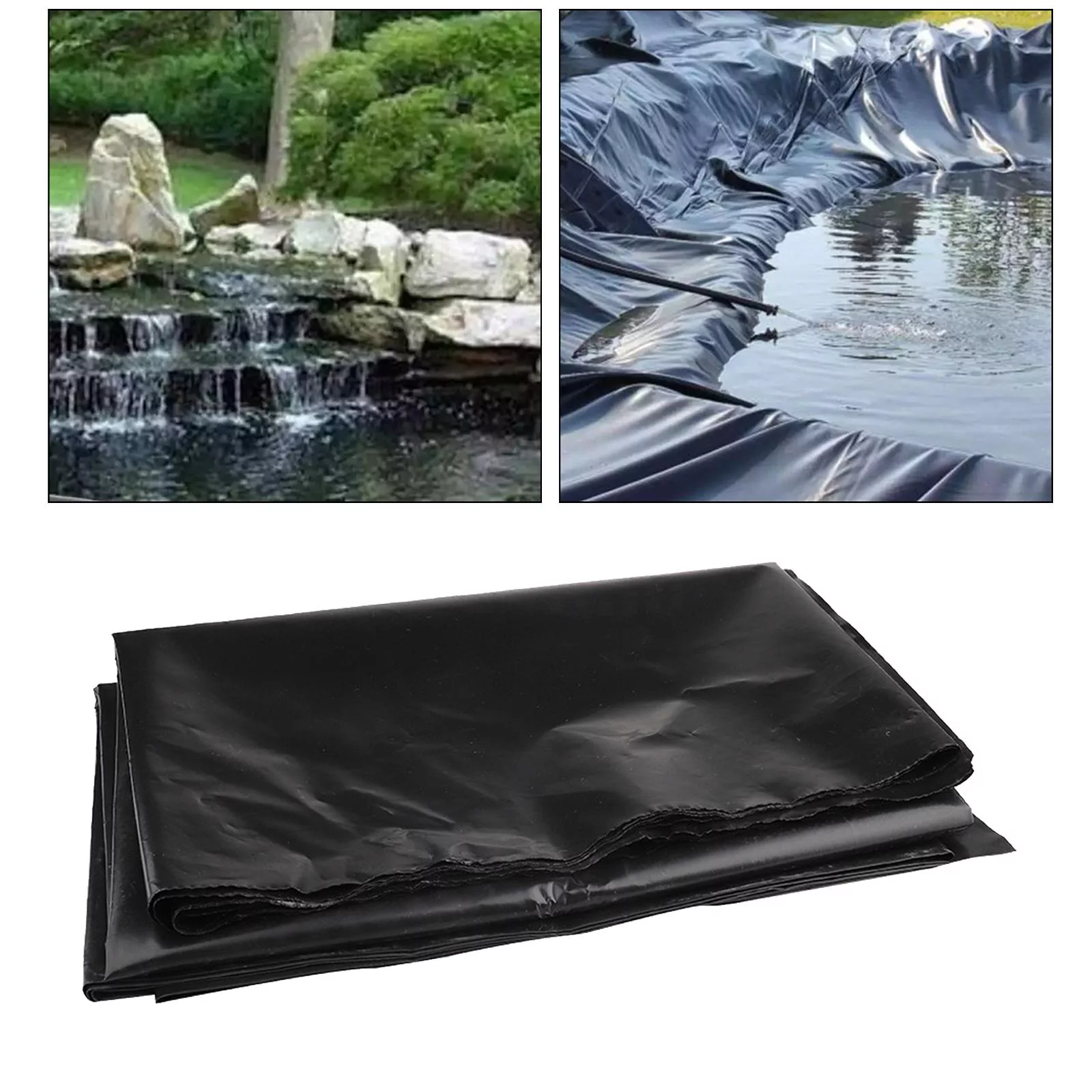 1PCS Pond Liner Garden Waterfall Liner Cloth Fish Pond Liner Insulation Film Black 2x3M