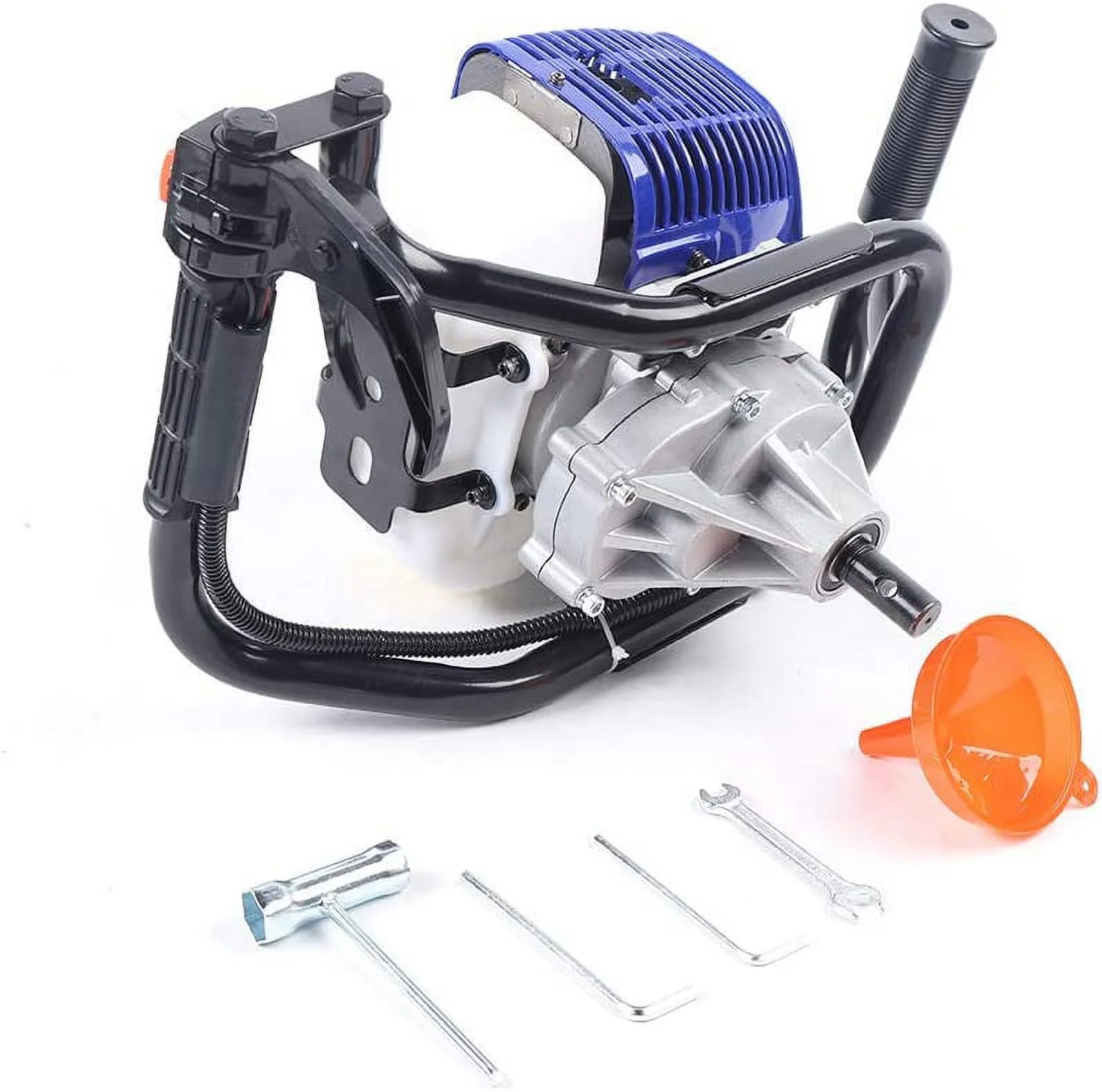 FETCOI 52CC Gas Powered Post Hole Digger Auger Bit Kit Single Cylinder 2-Stroke Air-Cooled Post Hole Diggers with 4