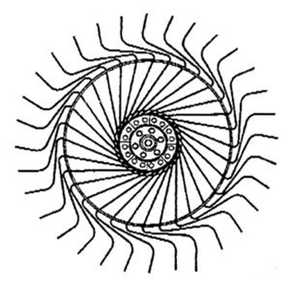 RAParts HPBFR31 Complete Rake Wheel Right Hand P20BG003 Fits Frontier WR1108 WR1116 WR1218C WR3313 WR3315 WR1112