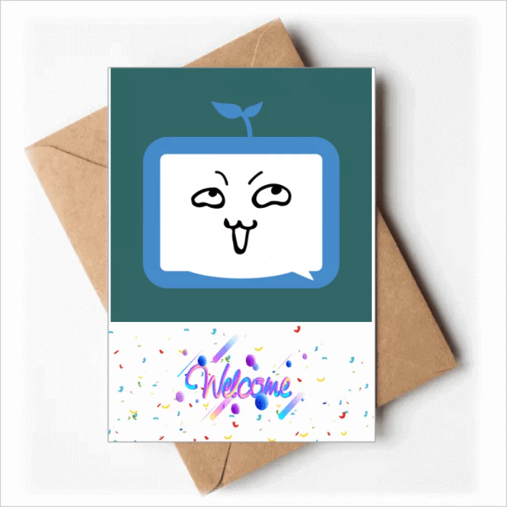 Saplings Insidious Small TV Face Original Welcome Back Greeting Cards Envelopes Blank