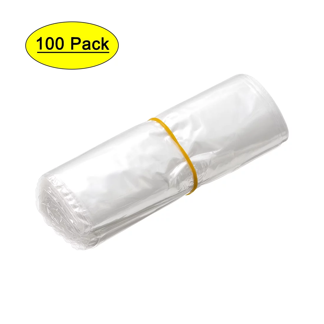 Shrink Wrap Bags, 17.5x14inch 100pcs Shrinkable Wrapping Packaging Bags Transparent Industrial Packaging Sealer