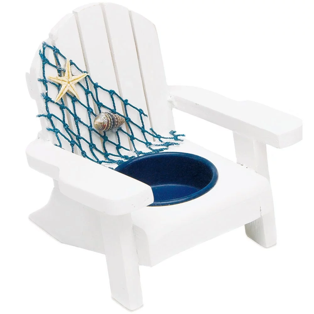 Weddingstar White Deck Chair Favor Candle Holders - Set of 4