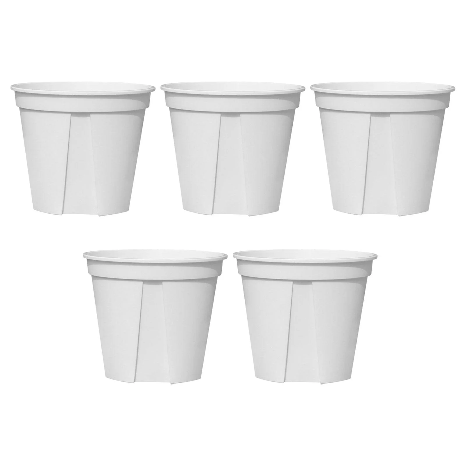 jicheng Plant Pots Breathable Gardening Pot Flowerpots for Living Room Garden Office White