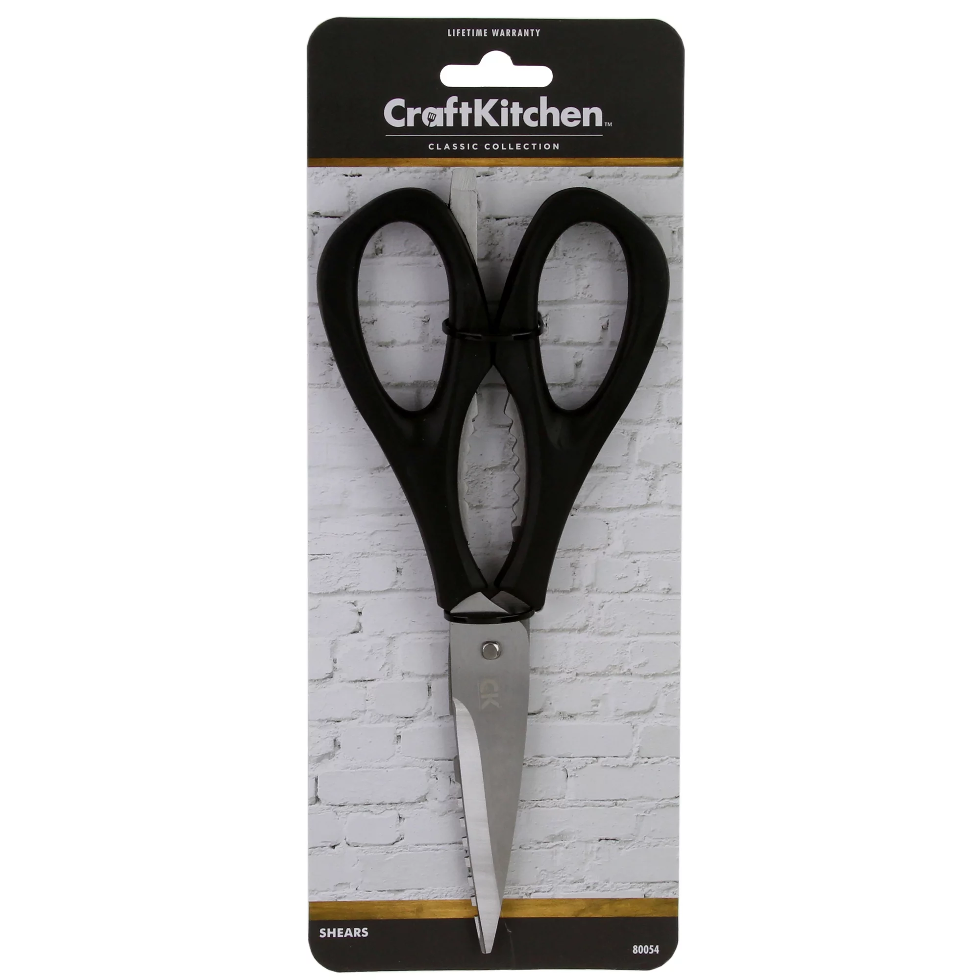 Craft Kitchen Heavy Duty Stainless Steel Kitchen Shears with Bottle Opener and Pull Tab Opener