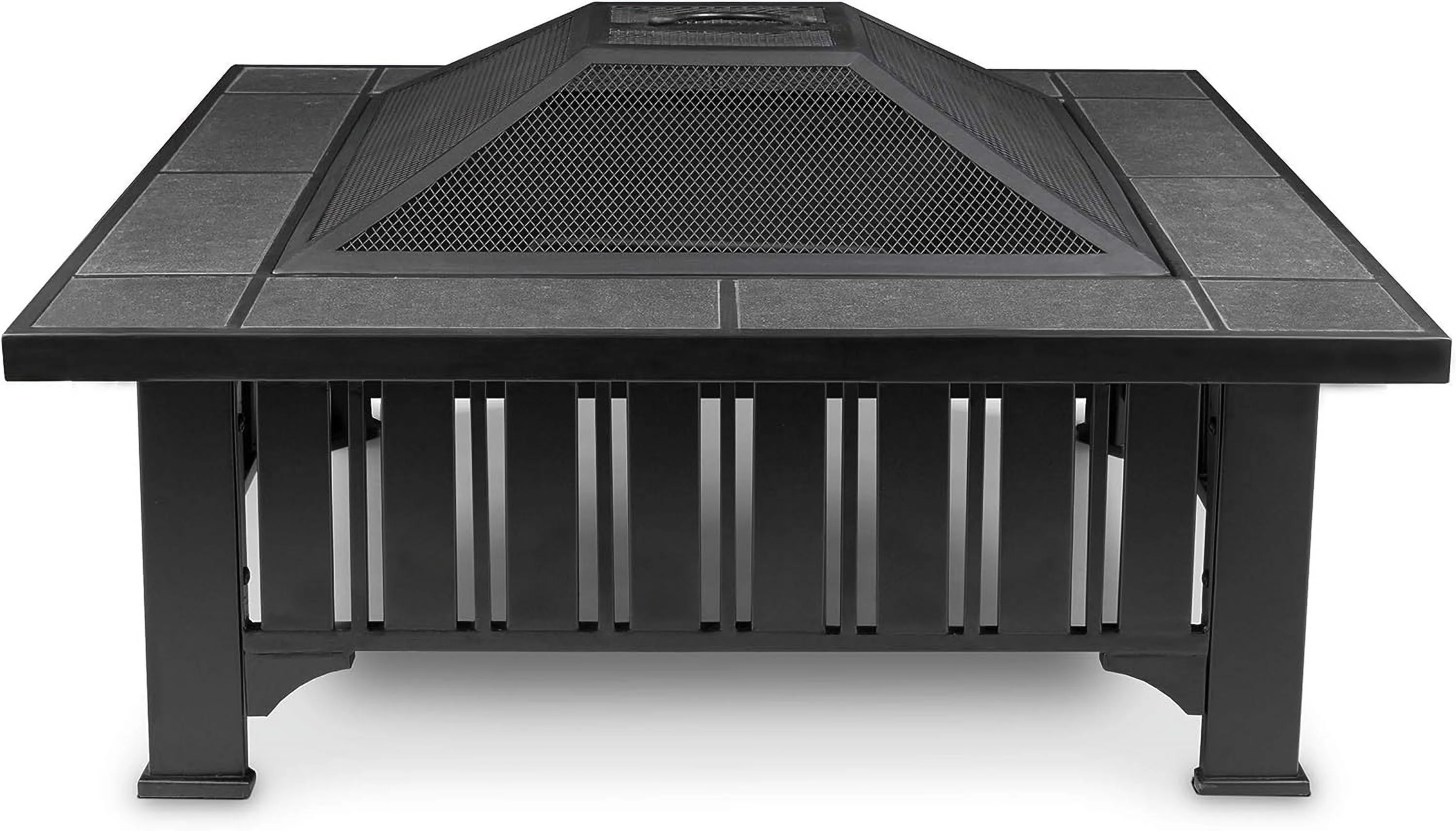 Lafayette Wood Burning - Freestanding  Portable, Includes Screen, Log  Storage Cover