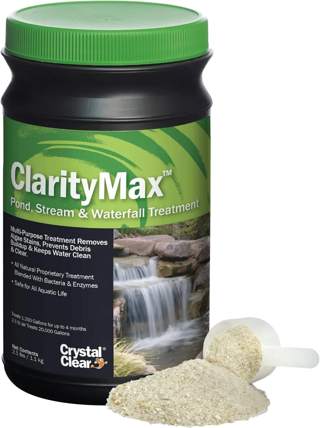 CrystalClear ClarityMax - Pond, Stream & Waterfall Treatment - 2.5 lbs