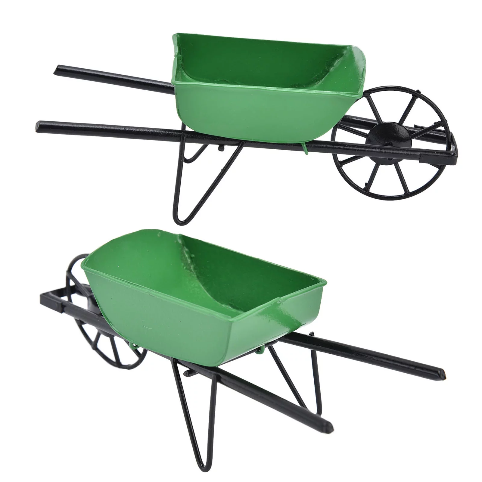 Goldmeet 1:12 Dollhouse Miniature Wheelbarrow Fairy Tale Garden Cart Dollhouse Furniture Accessories Garden Tool