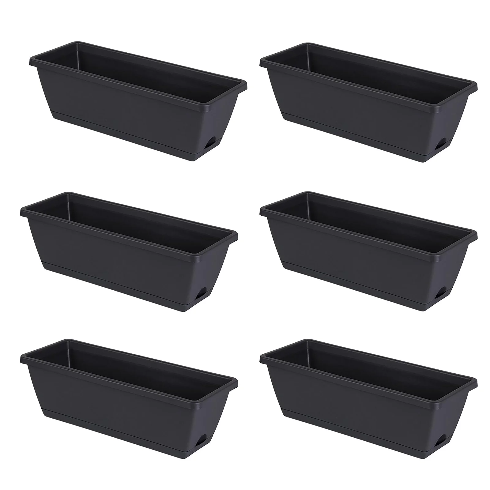 Bnnlsa Seed Disseminators Vegetable Planting Pot Plastic Flower Pot Balcony Vegetable Planting Trough