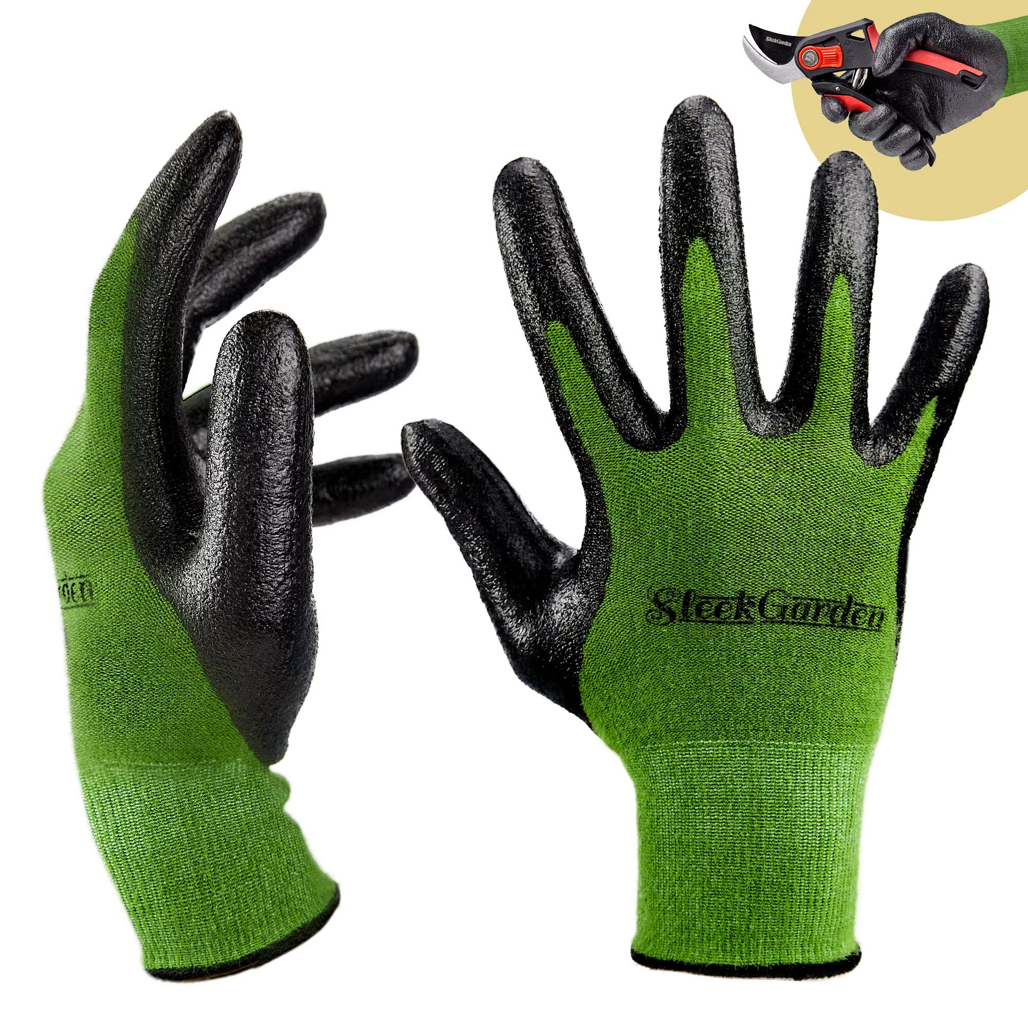 Bamboo Working Gloves for Women and Men. Sleek Garden Series Ultimate Barehand S