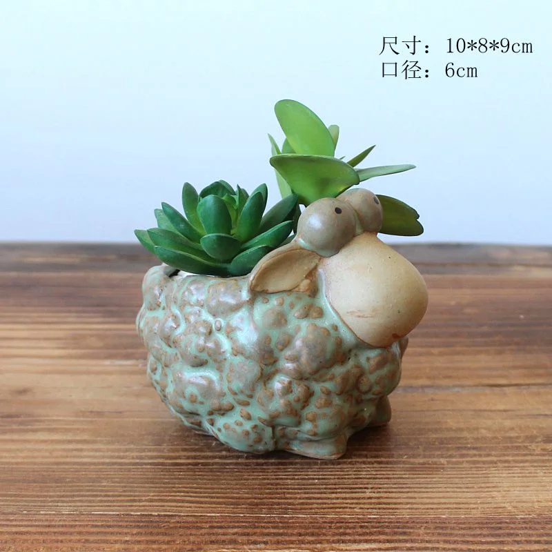 Ceramic Succulent Planters - Kiln-fired Glaze Succulent Pots - Ceramic Planters