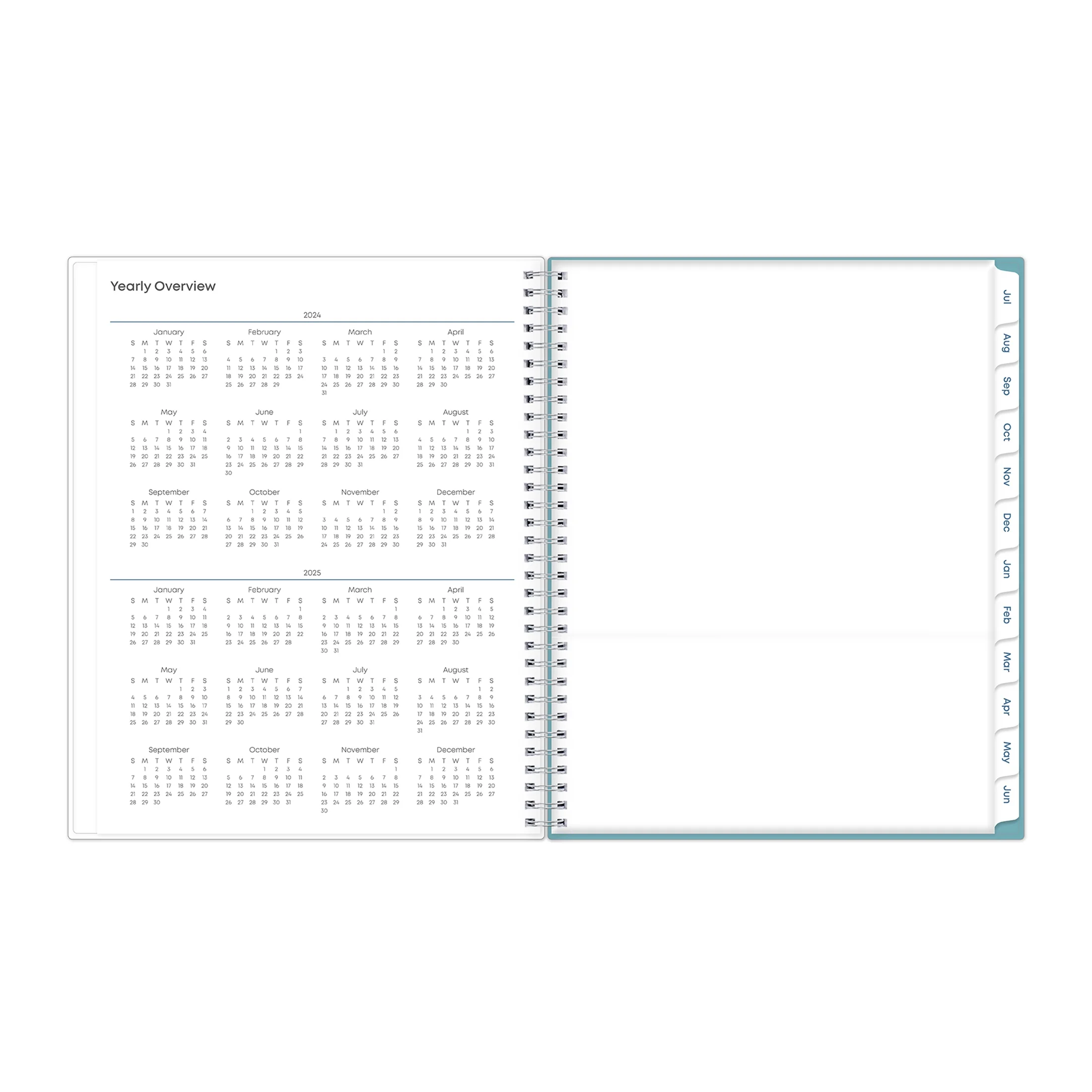 2024-2025 Teacher Lesson Planner, 8.5x11, Blue Sky, Teacher Dots
