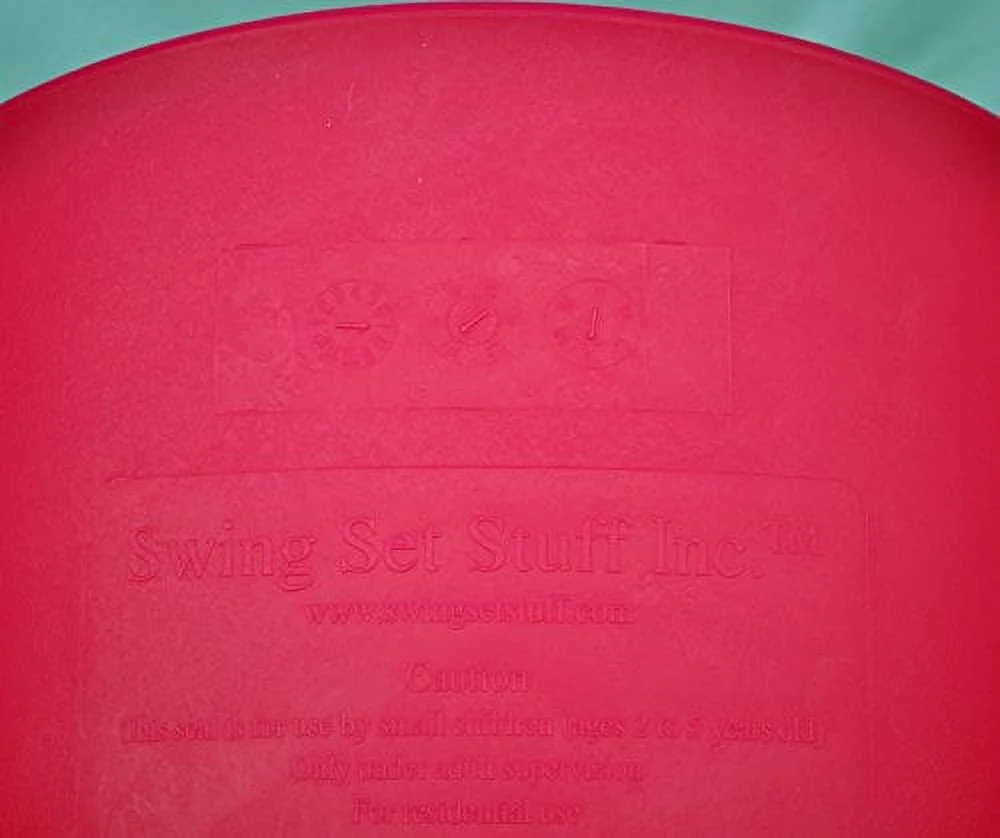 Swing Set Stuff Inc. Highback Half Bucket with Chains and Hooks (Pink)