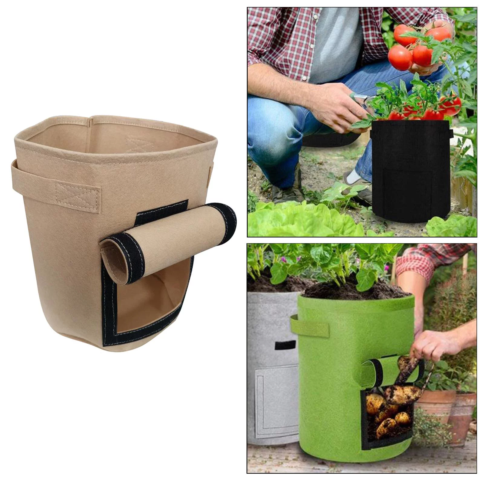 Felt Plant Nonwoven Greenhouse Vegetable Growing Bags Vertical Tools