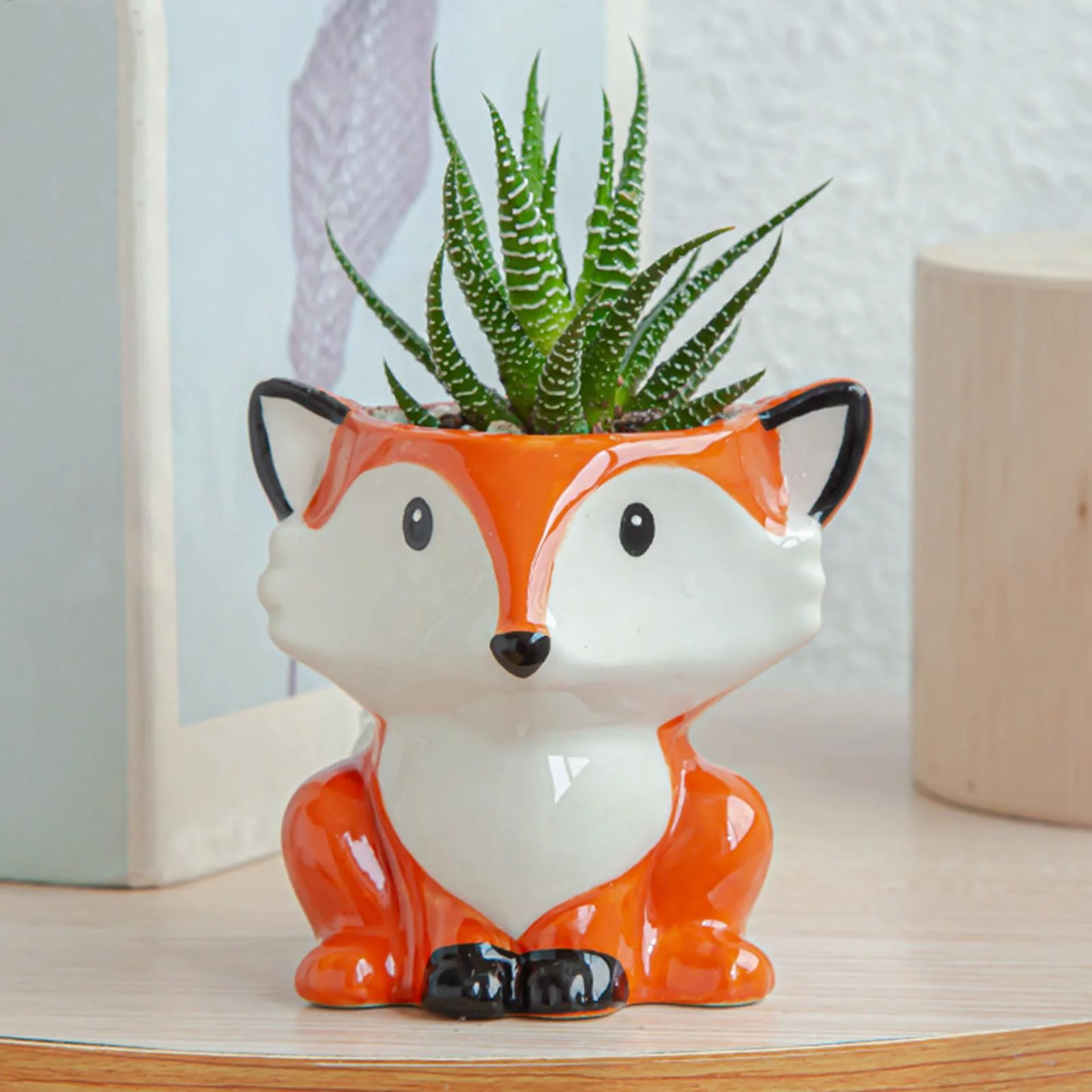 kesoto 5-6pack Cartoon Plant Succulent Planter Desk Flower Pot 8x7x7.5cm 5 Pcs