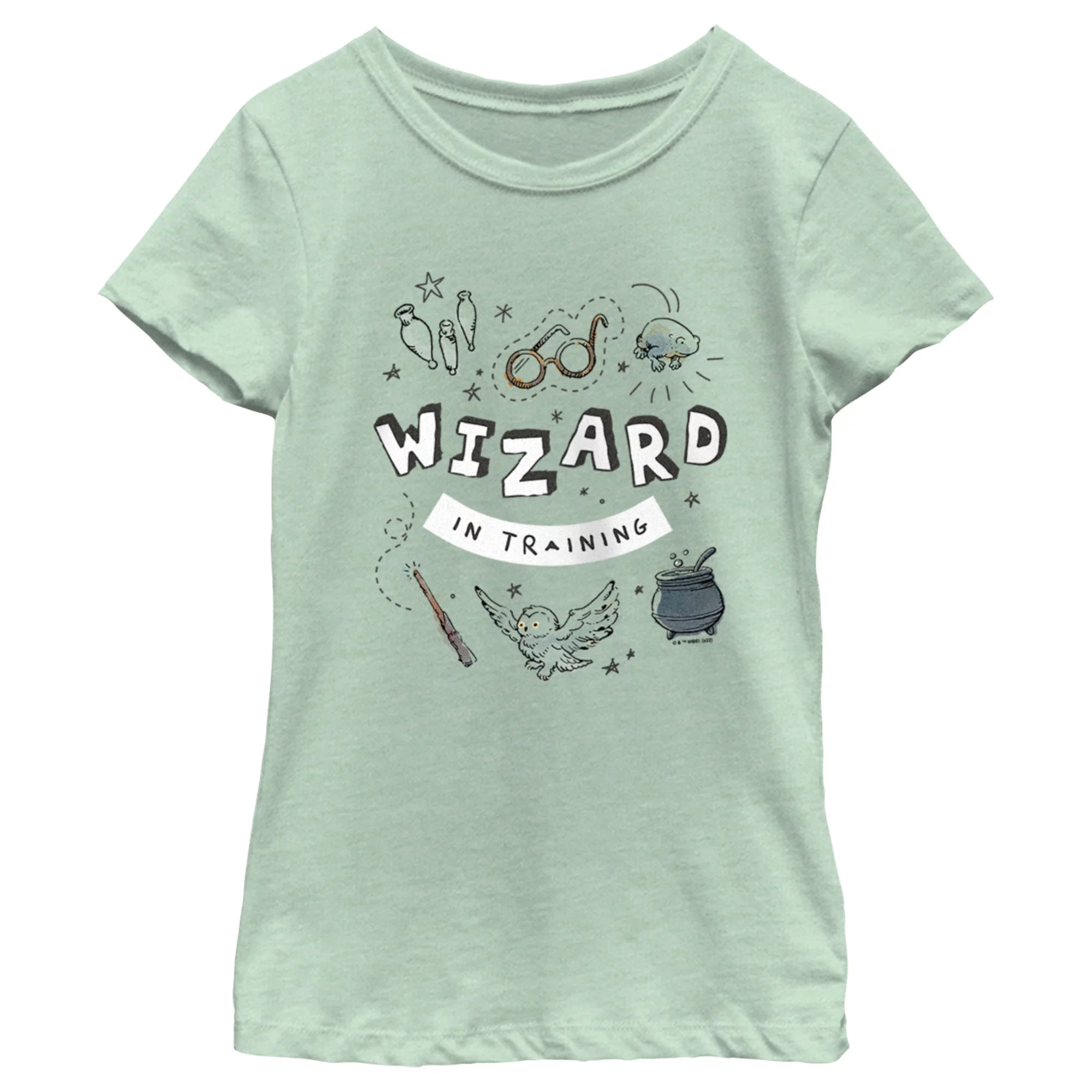 Girl's Harry Potter Wizard Training  Graphic Tee Mint X Small