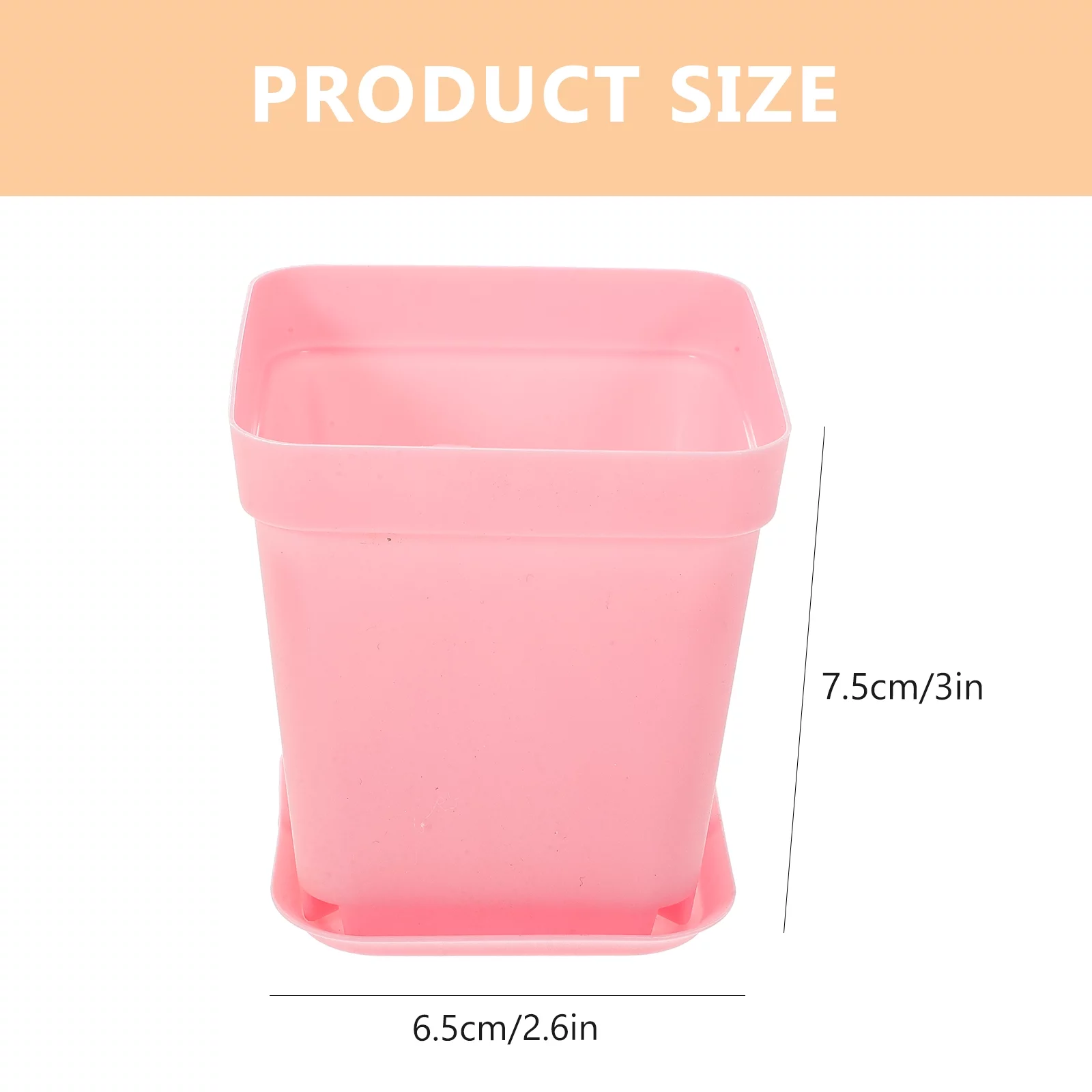 Plastic Nursery Pot 60 Set Flower Pots Home Succulent Plant Garden Flowerpots Seedling Cups Square Pp Resin