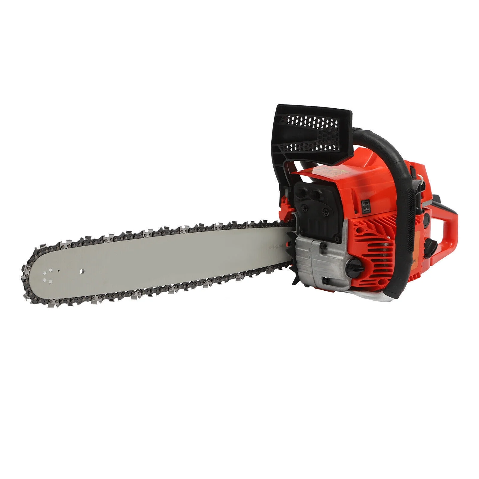 58CC 20inch Orange Gas Chainsaw 2 Stroke Gasoline Powered Chain Saws Cutting Wood 2.4kw