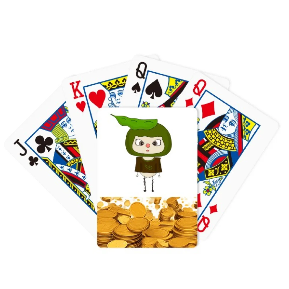 Vegetable Beans Green Delicious UU Gold Playing Card Classic Game