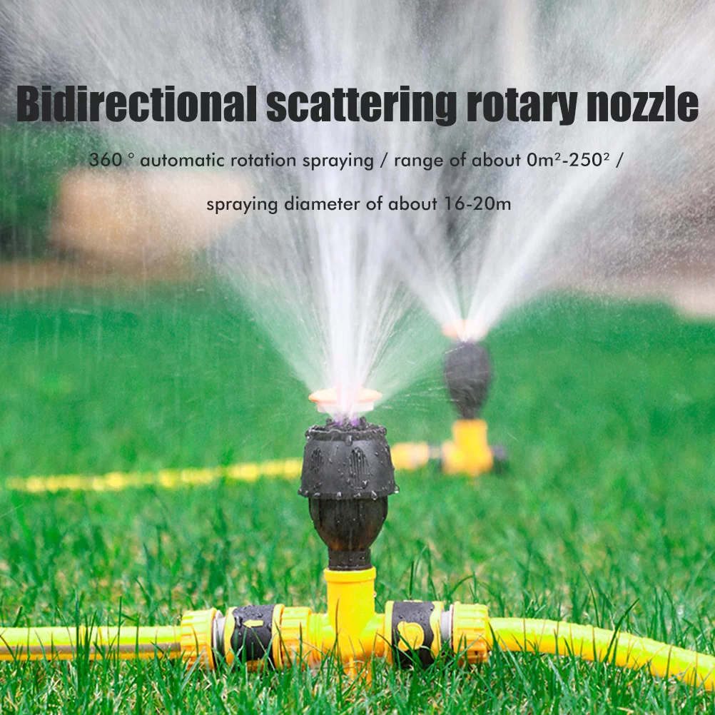 Garden Sprinkler 360° Rotating Auto Irrigation System Garden Lawn Sprinkler Grass Water Sprinkler System Garden Hose Sprinkler for Yard