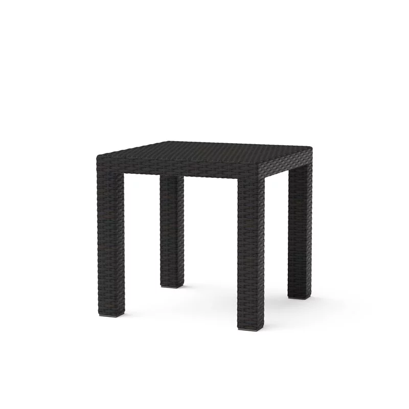 RST Brands Deco 5-piece Wicker & Fabric Club Chair/Ottoman Set in White/Ink